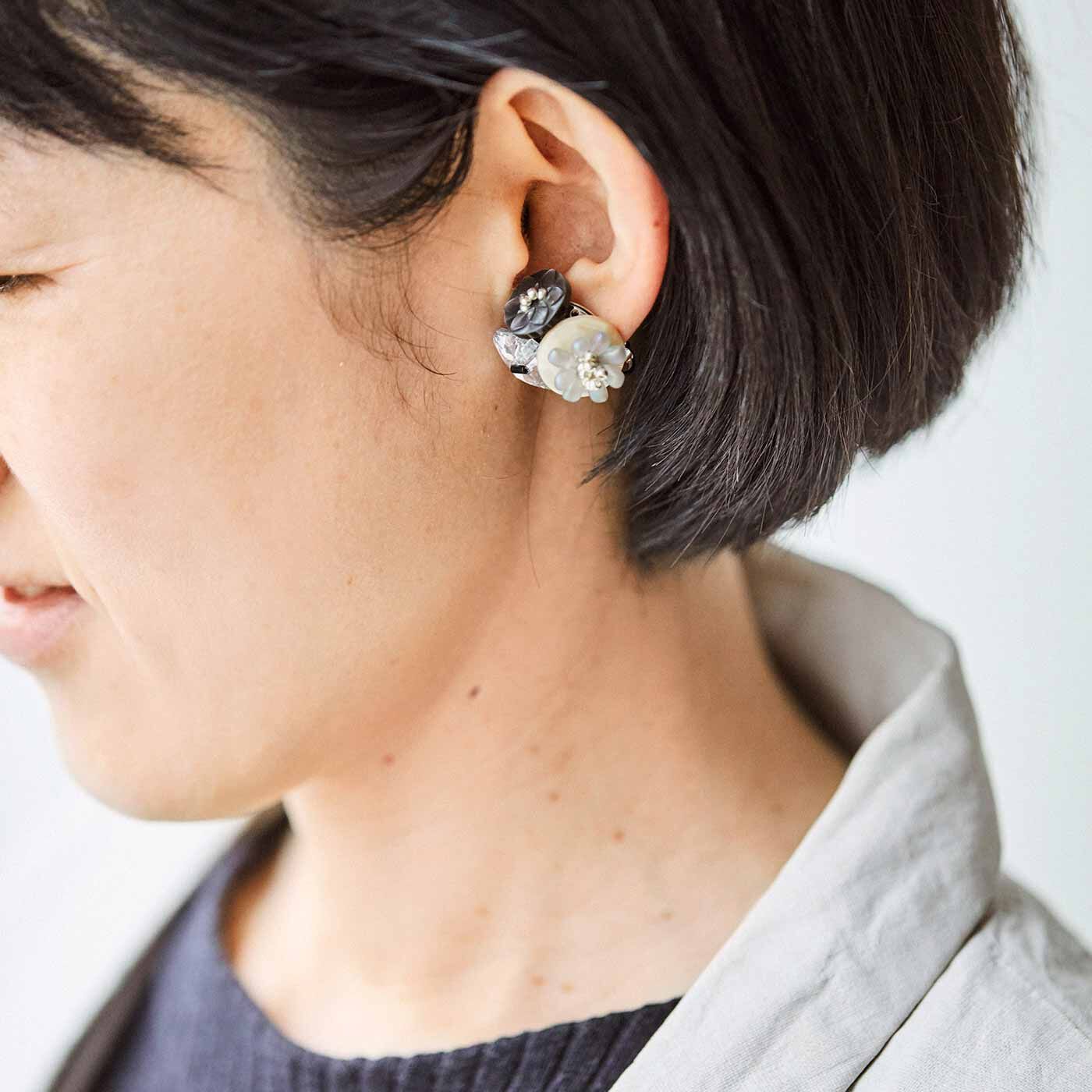 Couturier|海からの贈りもの シェルボタンのアレンジで作るイヤリングの会