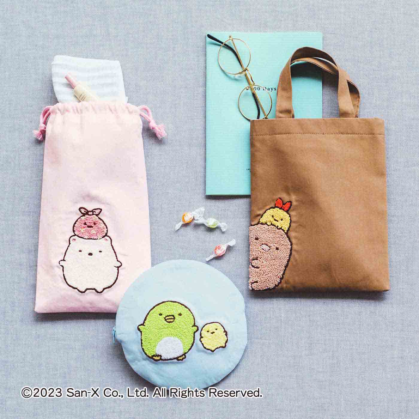 【9月分以降お届け】クチュリエ×すみっコぐらし 毎日一緒! もこもこパンチニードル小物の会