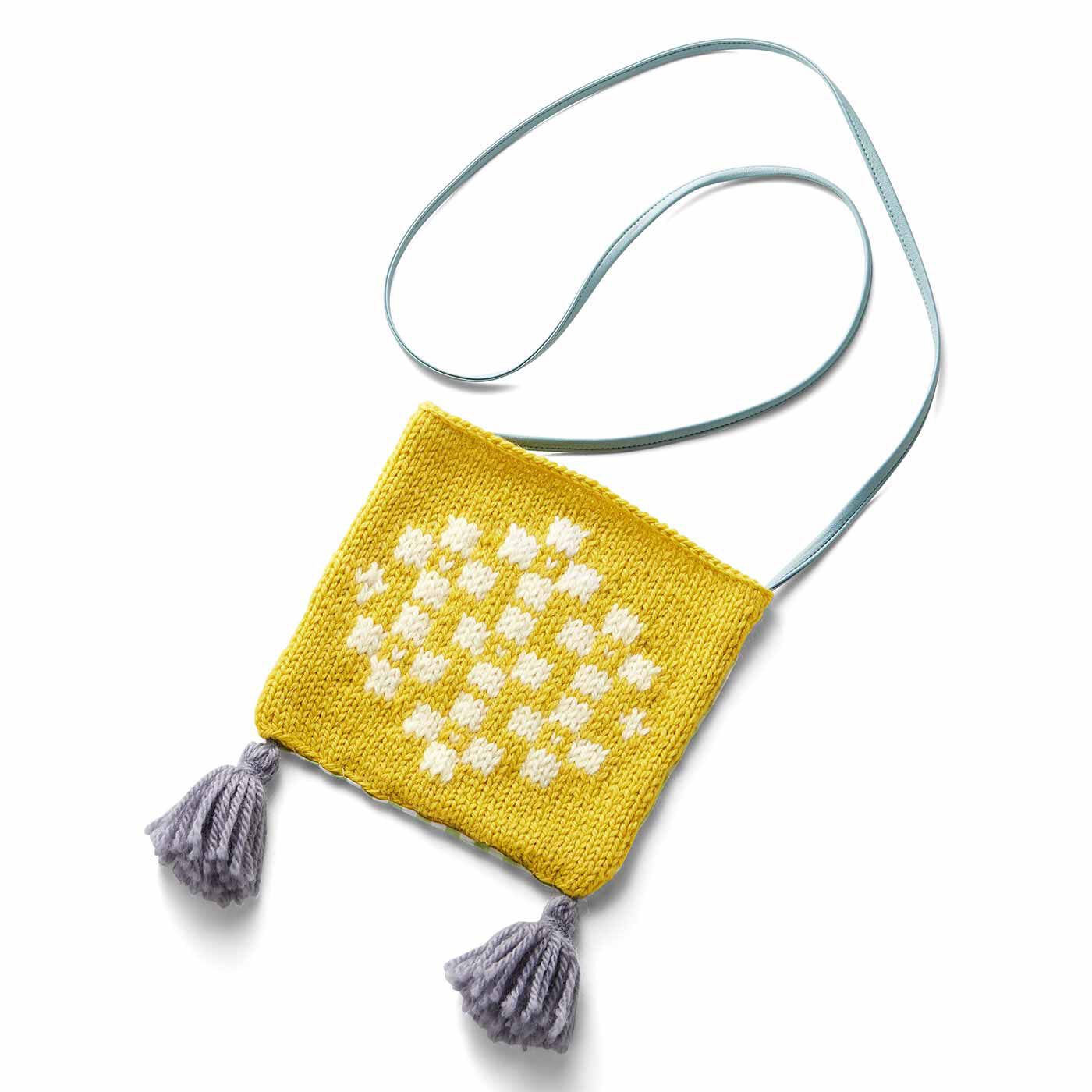 クチュリエ|自然からの贈りもの めくるめく北欧模様を楽しむ棒針編みサンプラーの会|2枚でミニバッグに。