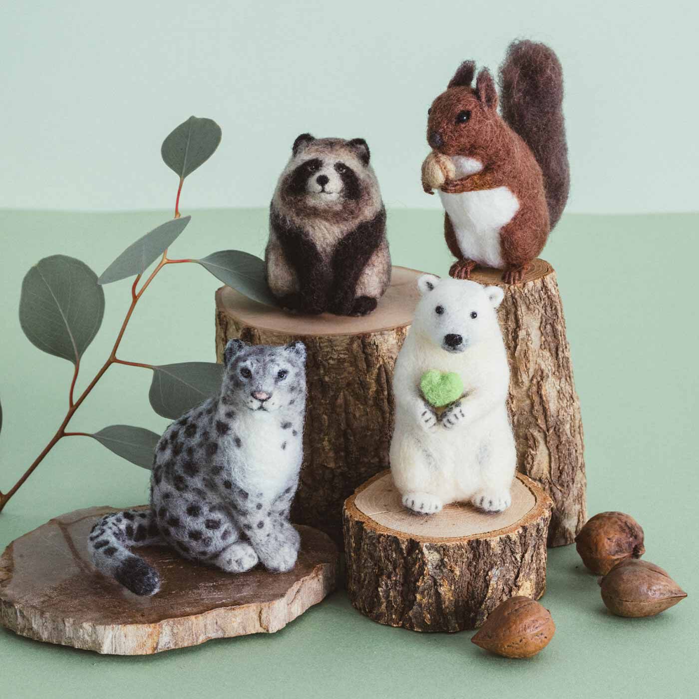 Couturier[クチュリエ]|旭山動物園・ボルネオの森応援商品　クチュリエ　息吹を感じるたたずまい　羊毛フェルトで作る動物たちの会