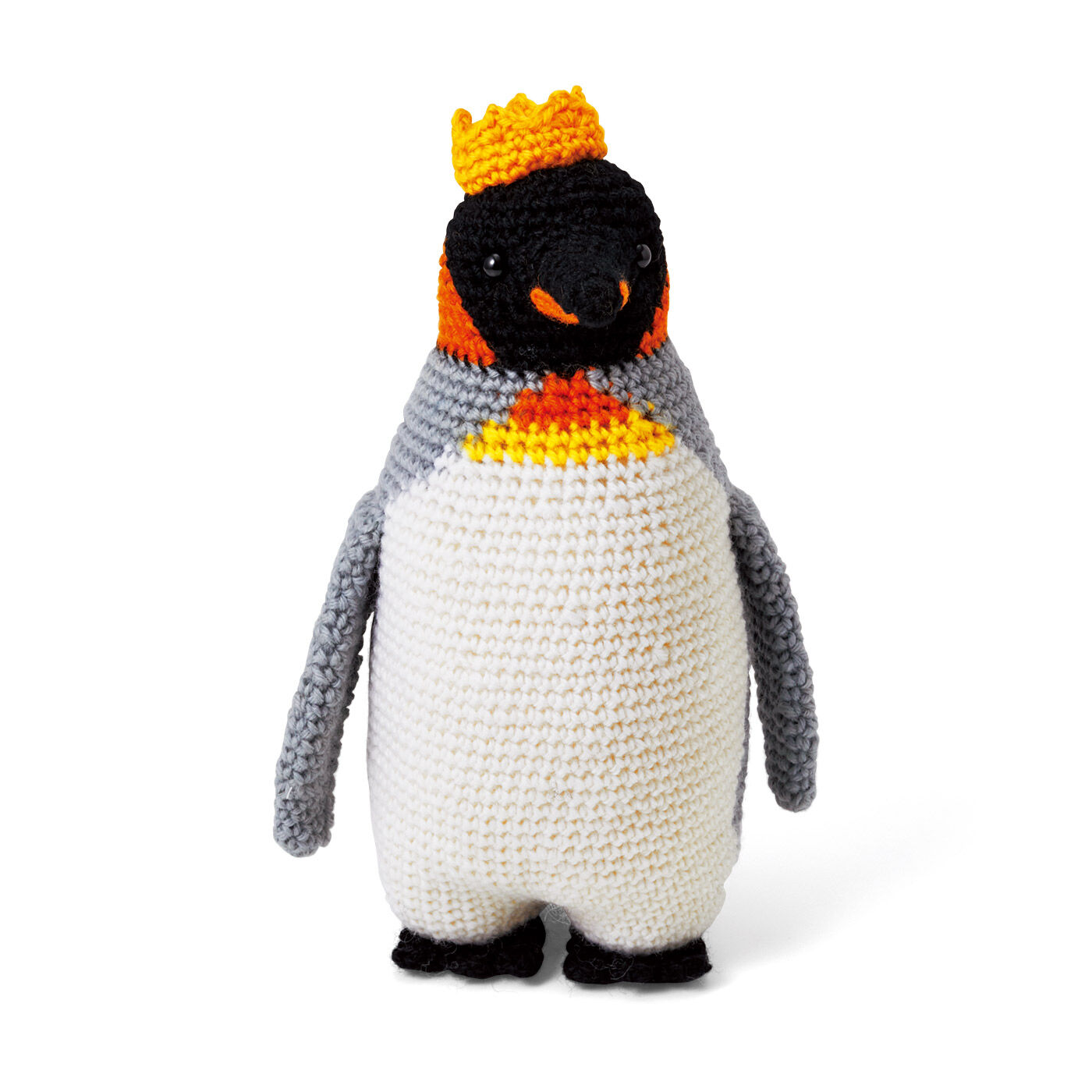 クチュリエ|旭山動物園・ボルネオの森応援商品　ハッピートイズプロジェクト　おさんぽ大好きキングペンギン編みぐるみ