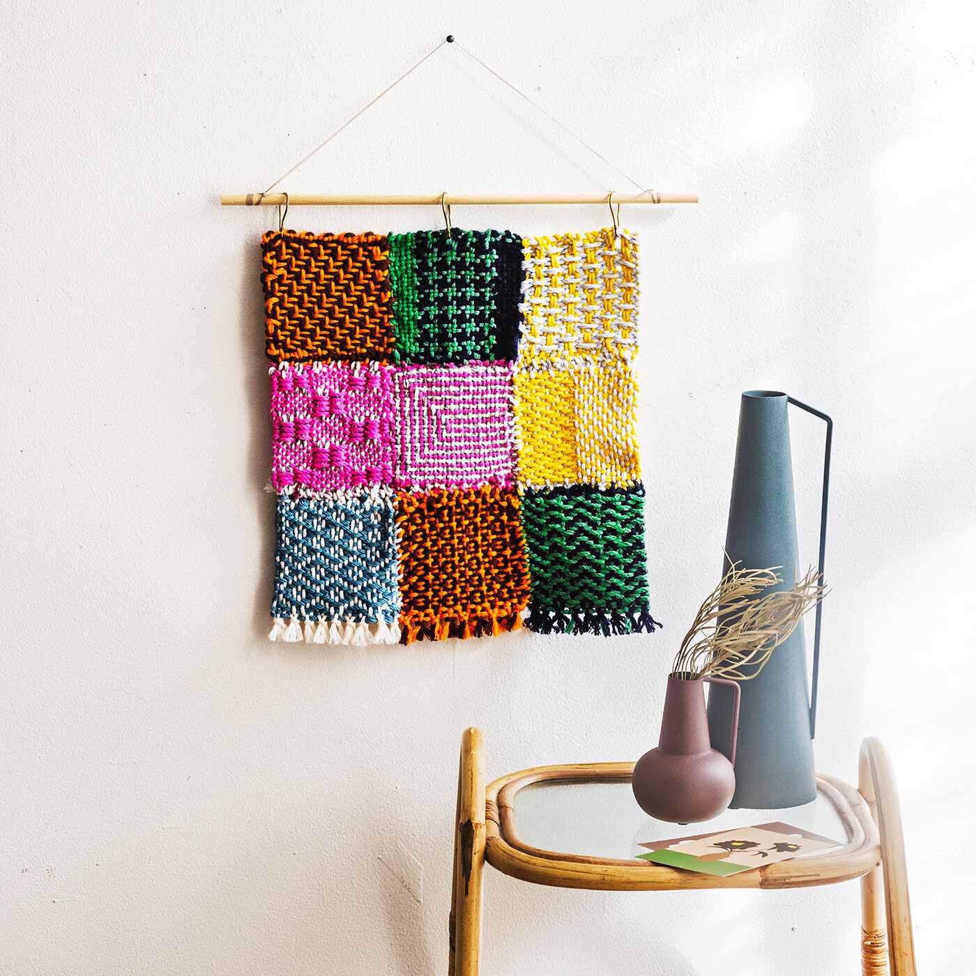 Couturier[クチュリエ]|【タイプが選べる】私にも作れる！　模様が楽しい 手織りのコースター|つなげると素敵なタペストリーに。