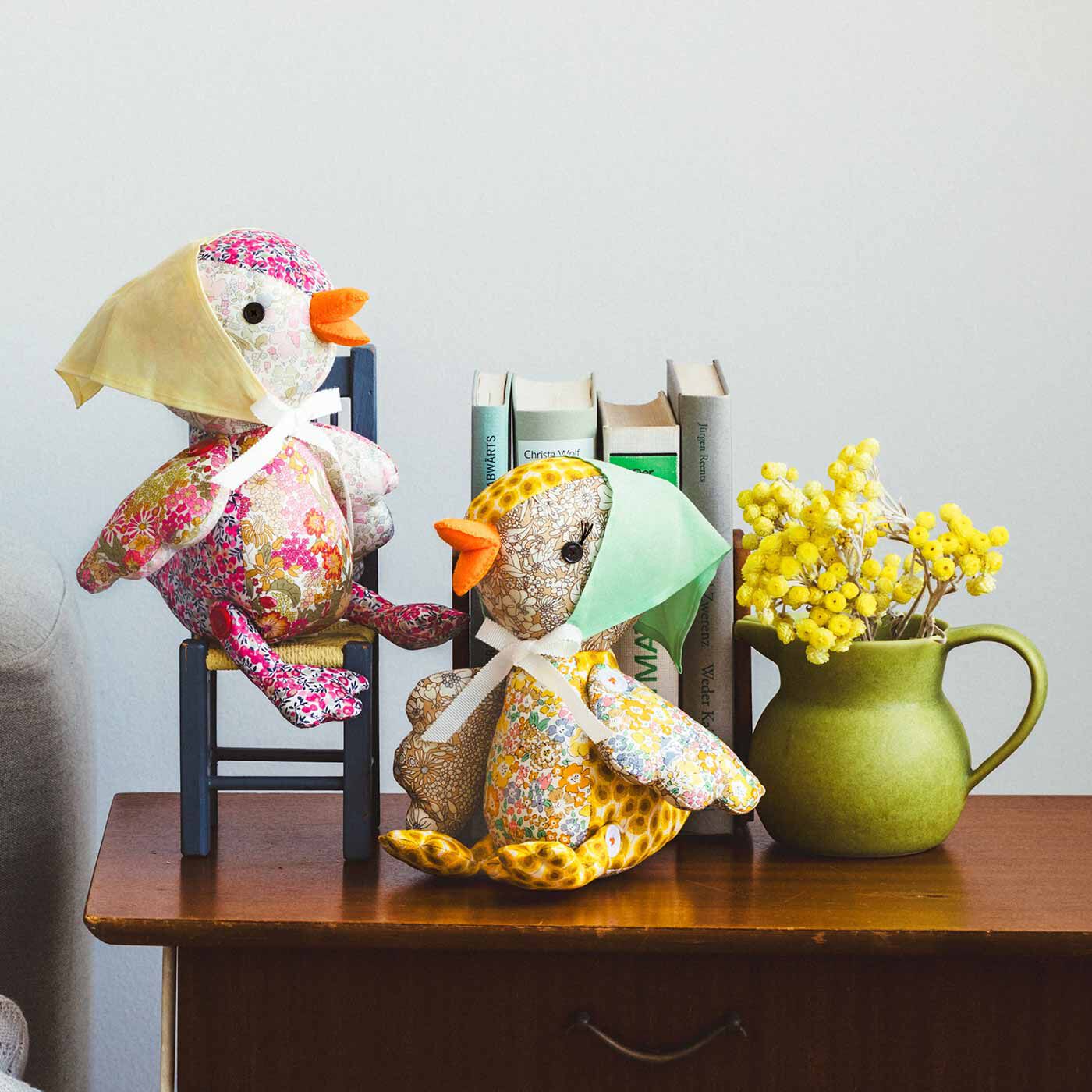 Couturier[クチュリエ]|ハッピートイズパッチワーク ほっこりおちゃめなアヒルちゃん 「リバティ・ファブリックス」材料セット〈イエロー配色〉
