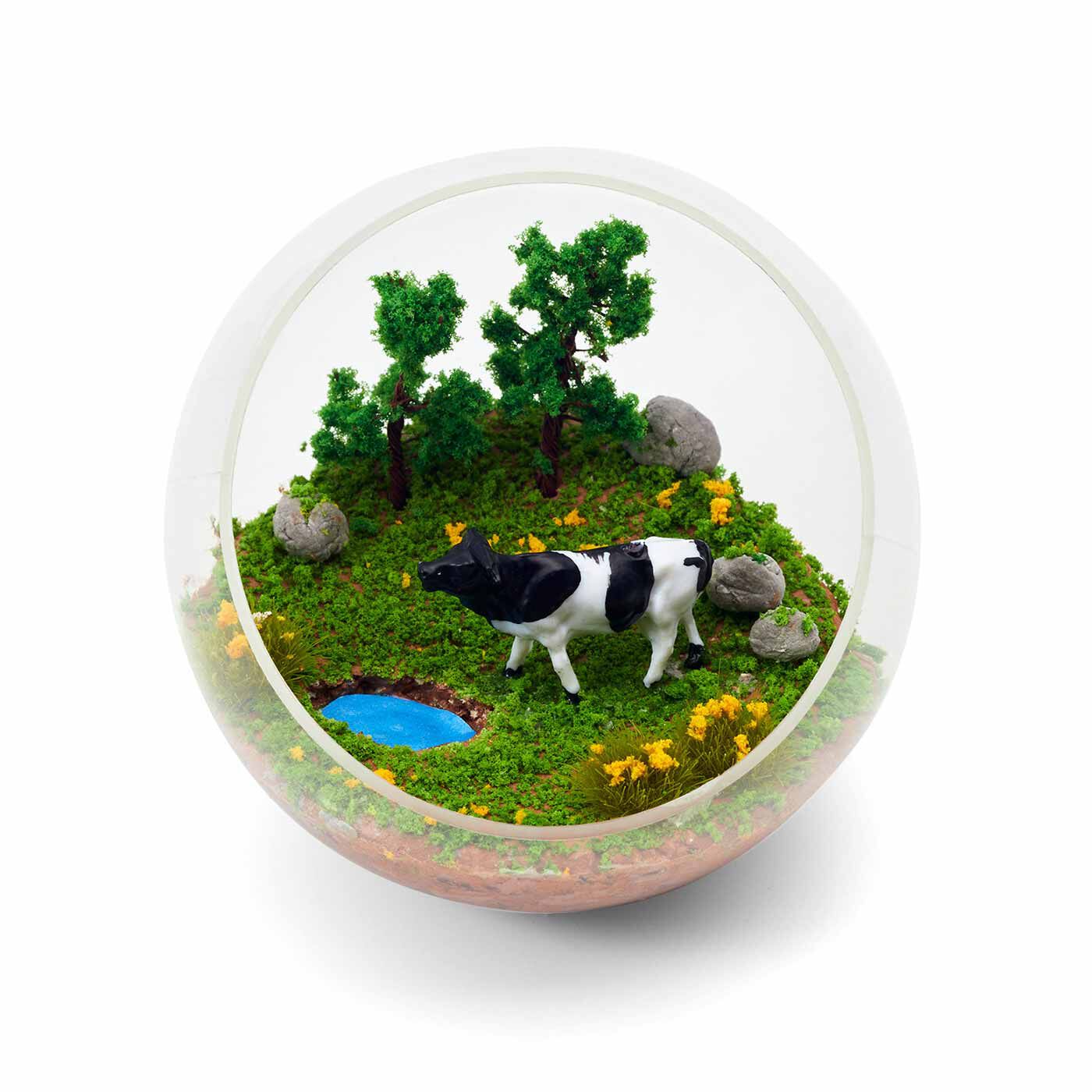 クチュリエ|手のひらサイズの小さなオアシス 草木の模型パーツで作るジオラマテラリウムの会|〈お気に入りの水飲み場〉