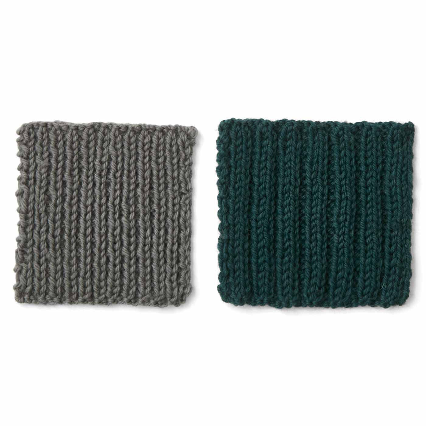 クチュリエ|はじめてさんのきほんのき 棒針編みてとりあしとりレッスンの会|3ヵ月目 ゴム編み