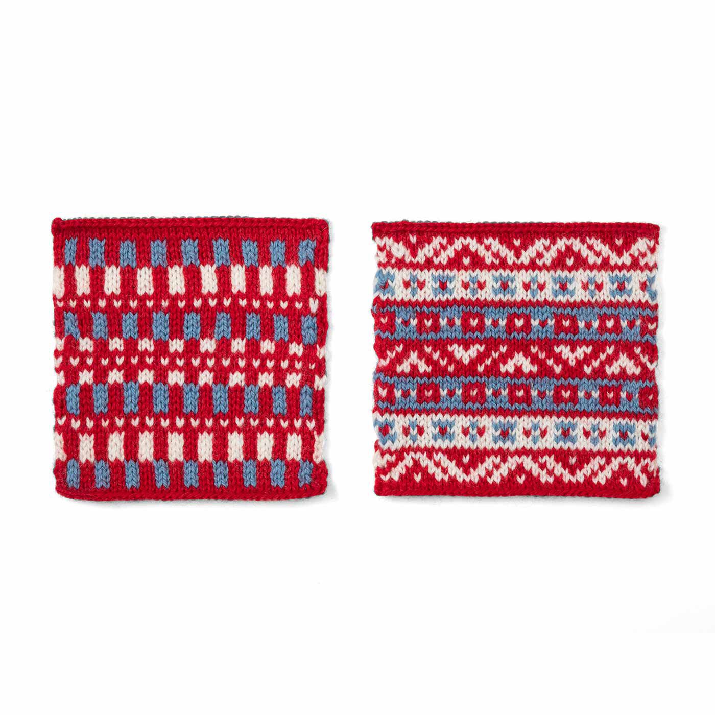 クチュリエ|自然からの贈りもの めくるめく北欧模様を楽しむ棒針編みサンプラーの会|織柄風パターン
