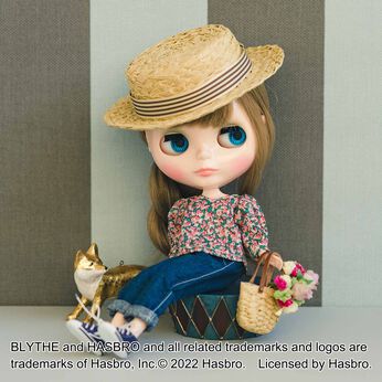 クチュリエ | 花飾りも楽しめるドール用帽子＆かごバッグのキット