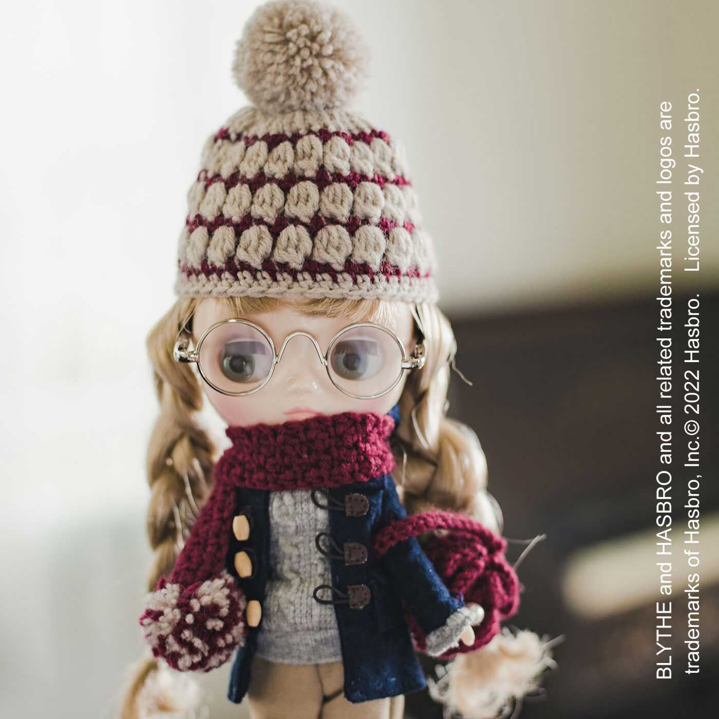 クチュリエ|寒さが待ち遠しくなる ドール用かぎ針編み帽子と小物のキット