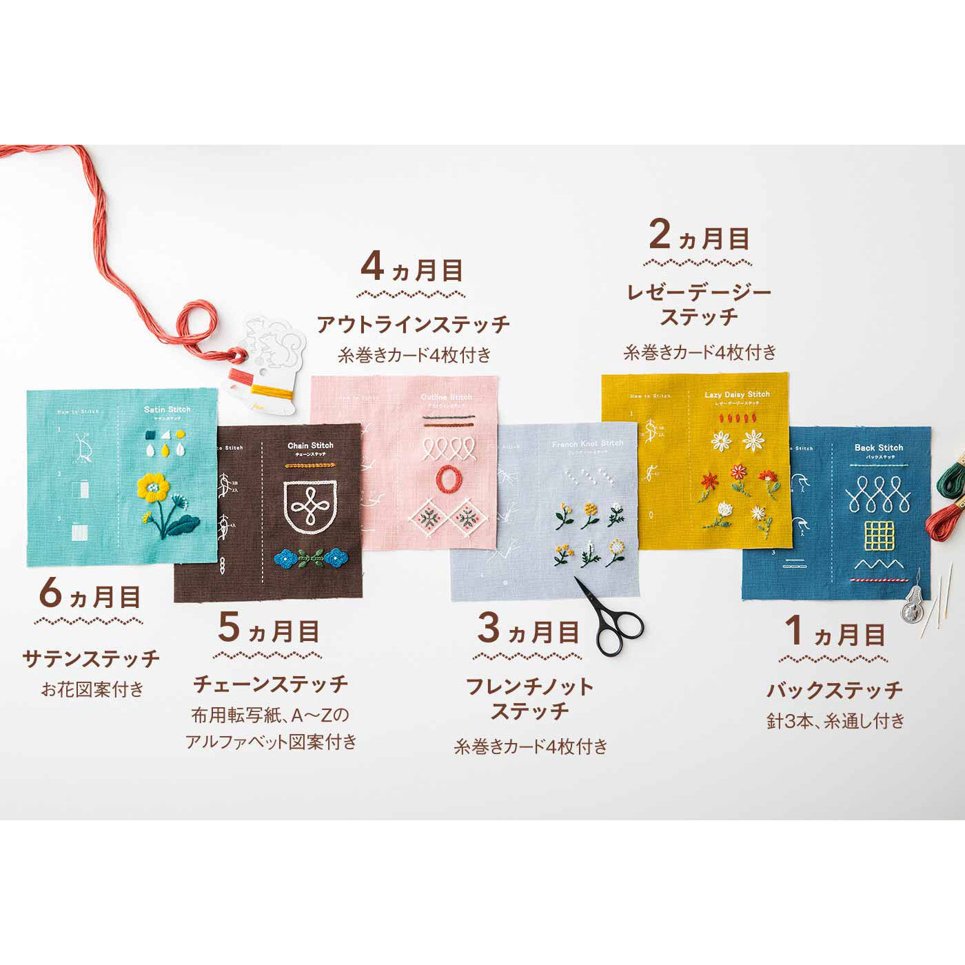 ひとつのステッチから始める 刺しゅうてとりあしとりレッスンの会