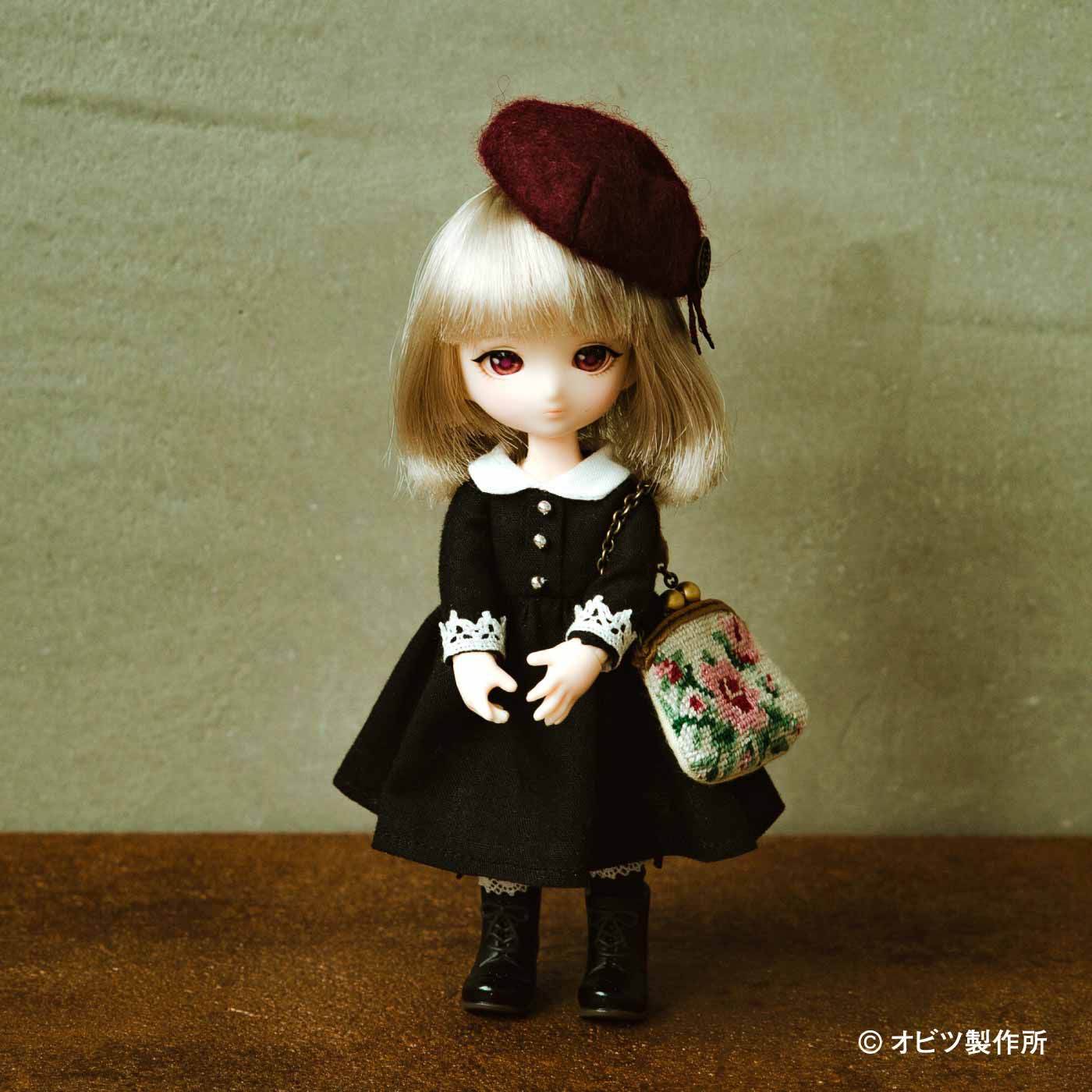 Couturier[クチュリエ]|クラシカルな甘さでおもてなし 11cmドール〈オビツ11〉用メイドドレスのキット|エプロンを外せばお出かけドレスに♪