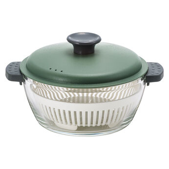 ミニツク | チンするだけおまかせ調理ガラス鍋グリーン１．０Ｌ