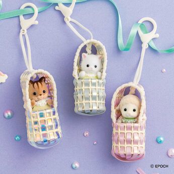 ミニツク | 淡くきらめくバスケットチャームキットの会　シルバニアファミリーの赤ちゃん専用　