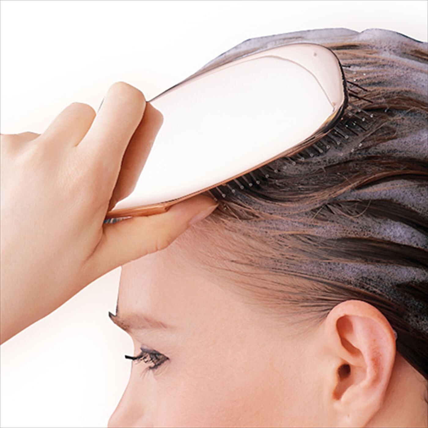 ミニツク|つやめく髪に導く頭皮ケアができるヘッドスパ気分のシャイニースカルプブラシ