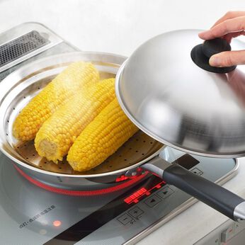 ミニツク | ステンレス蒸し器〈フライパン用２４‐２６