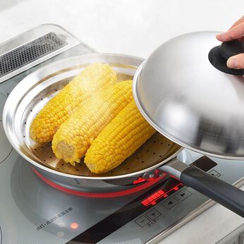 ミニツク | ステンレス蒸し器〈フライパン用２４‐２６
