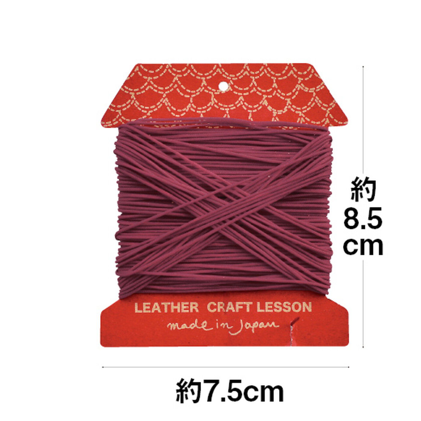 ミニツク|オリジナルクラフトを楽しもう！　業務用縫い糸20ｍ（12色）の会|●１回のお届け例です。　家形のかわいい糸巻きカードに約20ｍ小分けしてお届けします。