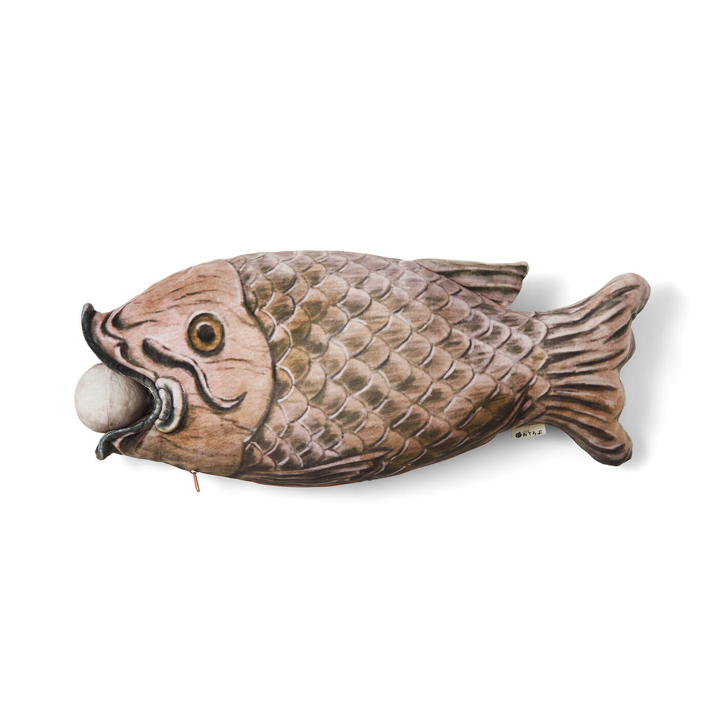 ミニツク|ふかふかあたたか 魚板（ぎょばん）クッション|黄檗宗寺院で見ることができる「魚板（開梛）」をイメージしたクッション。