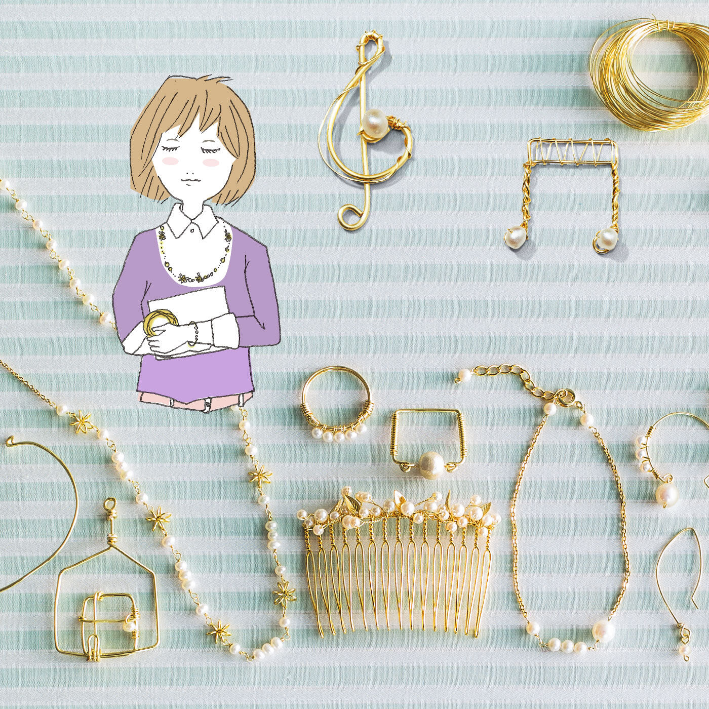 道具ひとつでシンプルスタート！ 美しき調べ 華奢アクセサリー１年間 レッスンプログラム［12回予約プログラム］｜おうちレッスン｜おうちレッスン｜自宅でできる大人の習い事・お稽古・趣味のレッスン講座｜ミニツク