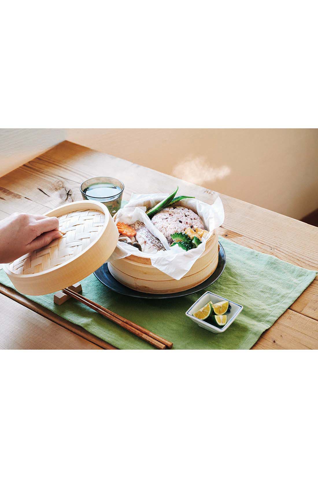 ミニツク|【6月分以降よりお届け】はじめての蒸し料理 素材のおいしさを味わえる 竹せいろ〈18cm1段〉
