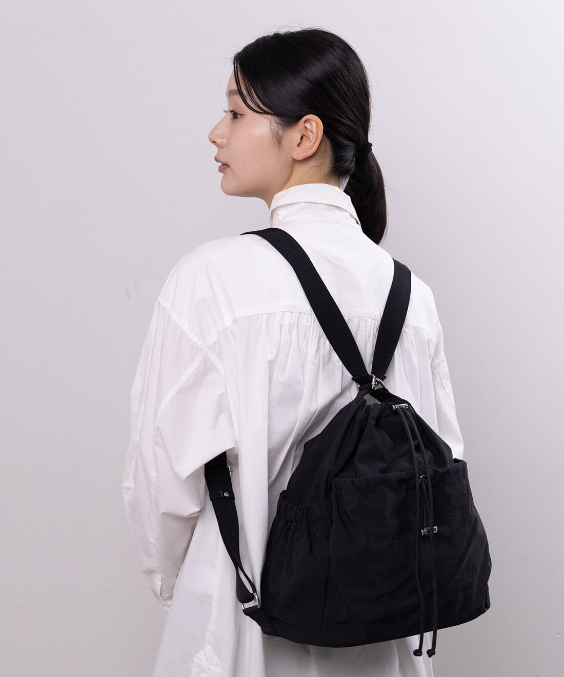ミニツク|リュックにもなる　２－ＷＡＹドロストショルダーバッグ