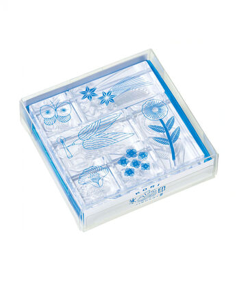 ミニツク | 氷みたいな透明スタンプ「氷印」ヒカリセット