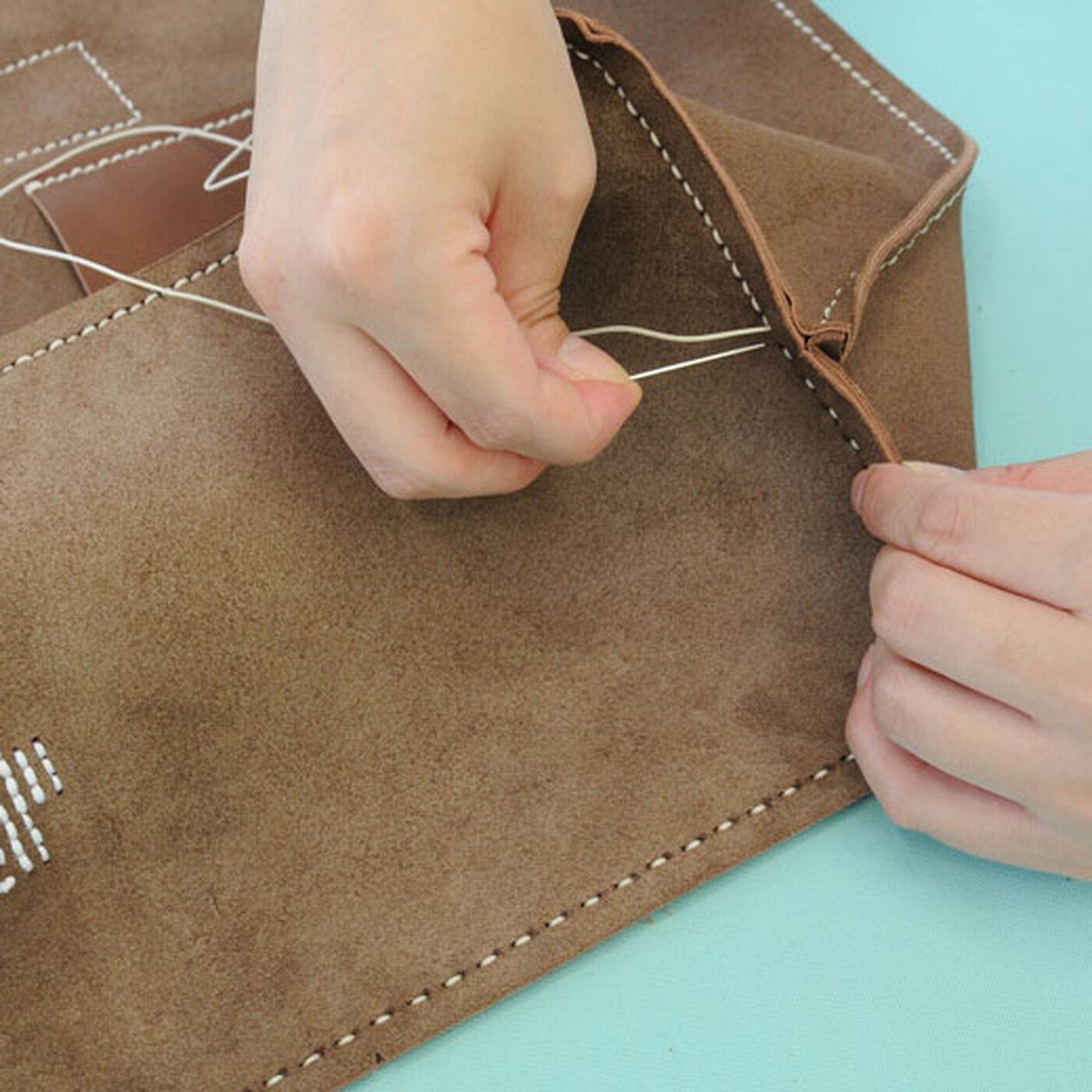 ミニツク|鞄作りレッスン　追加購入用　サイド革パーツセット