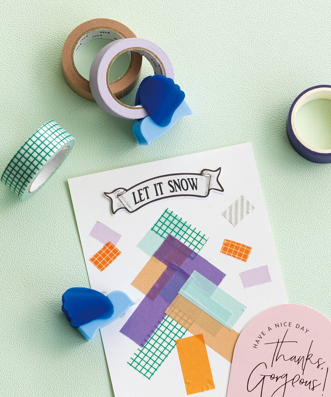 フェリシモメリー|ミニツク　ついばむように簡単カット　しあわせの青い小鳥マスキングテープカッター