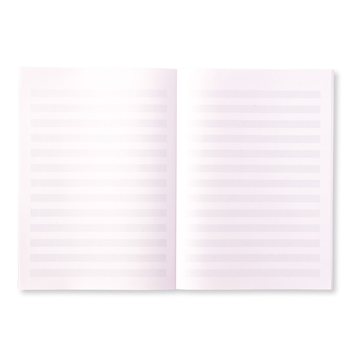 C.C.P|みんなに使いやすいmahoraノート　3冊セット〈アミ掛け横罫〉の会|ラベンダー色の中紙に、アミ掛けの帯が8.5mm間隔で入っています。