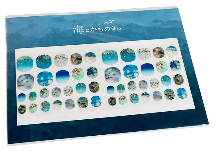 海とかもめ部　海の風景写真で爪を彩る ぷっくりジェル風ネイルシールの会