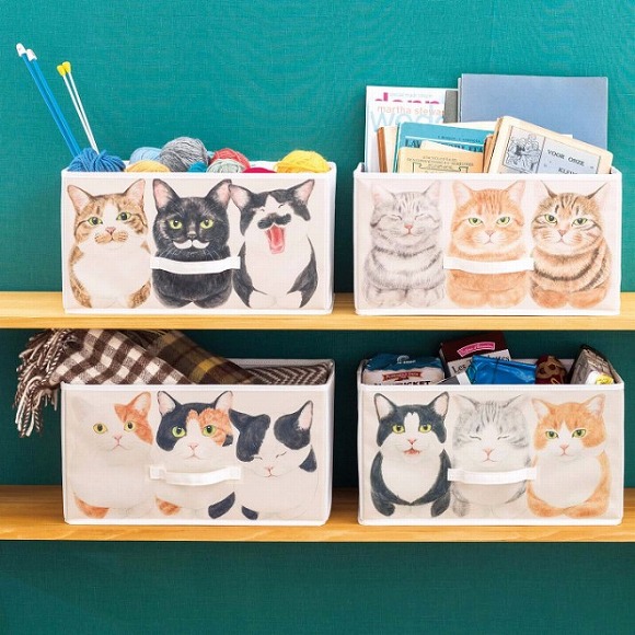 You More 棚が猫まみれになる 香箱座り猫 の収納ボックスの会 収納 整理 収納 整理 インテリア 生活雑貨 おもしろ雑貨 動物雑貨の通販 You More ユーモア