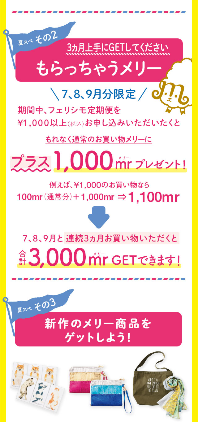 Merry Point 夏スぺ フェリシモ