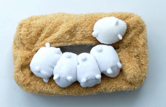 You More ぎゅうぎゅう集まって眠る ハムスターのボックスティッシュ カバー クッション インテリアファブリック インテリア インテリア小物 インテリア 生活雑貨 おもしろ雑貨 動物 雑貨の通販 You More ユーモア
