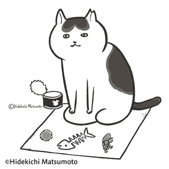松本ひで吉×猫部 地域猫チャリティーTシャツ2021