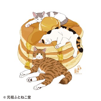 元祖ふとねこ堂×猫部　地域猫チャリティーTシャツ2022