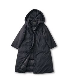 【Pre-order】SUNNY CLOUDS Ultra-Light Down Oversized Hooded Jacket <Ladies> Black