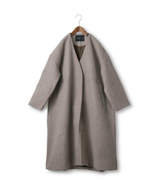 【Pre-order】SUNNY CLOUDS Collarless Felt Coat (Ladies)