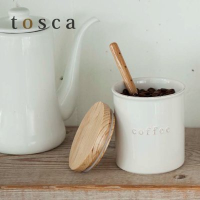 ＜フェリシモ＞ tosca 陶器キャニスター コーヒー
