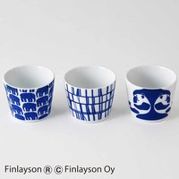 フェリシモ フィンレイソン 藍色美しい磁器セット〈フリーカップ3種〉