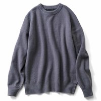 ＜フェリシモ＞ THREE FIFTY STANDARD かのこ編みセーター〈ブルーグレー〉【送料無料】