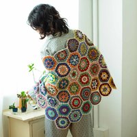 ＜フェリシモ＞ 編んで広がるカラフルパターン 万華鏡みたいなかぎ針編みモチーフの会