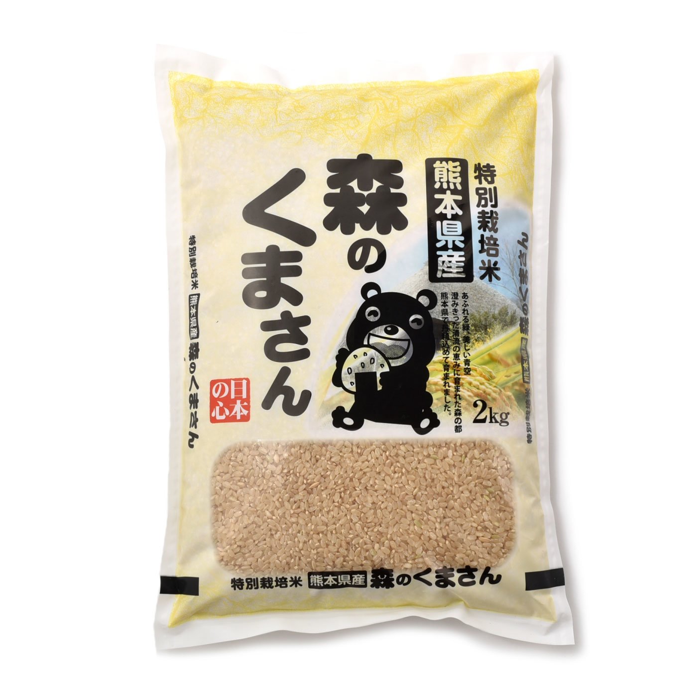 毎月お届け熊本県産　森のくまさん　４kg玄米