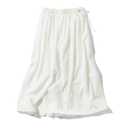  THREE FIFTY STANDARD 金子敦子さんと作った 真っ白なギャザースカート【送料無料】