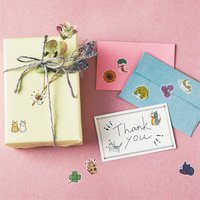 ＜フェリシモ＞ 日本画家 久保智昭さんとつくった 猫とお花のダイカット マスキングテープの会