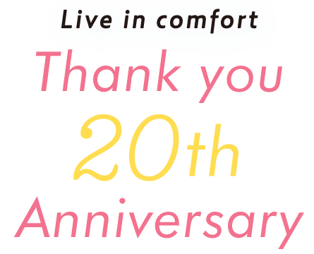 Live in confort Thank you 20th Anniversary