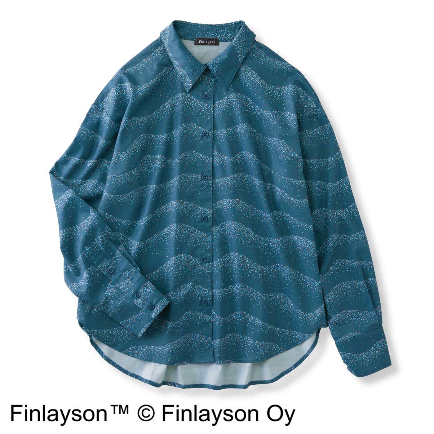 【3～10日でお届け】フィンレイソン　ゆるりと楽しむオーバーサイズシャツ〈HIETA〉ヒエタ