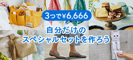 3つで6,666円キャンペーン