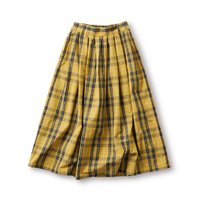 ＜フェリシモ＞ サニークラウズ タータンチェックのスカート〈レディース〉黄色【送料無料】