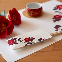 ＜フェリシモ＞ 和花咲く 伝統の美濃和紙のテーブルマットとおはし包みの会(4回予約)画像