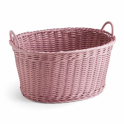 タフに使える手編みバスケット〈ピンク〉の会 フェリシモ FELISSIMO【送料無料】