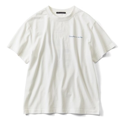 ＜フェリシモ＞ THREE FIFTY STANDARD×SHOKO TAKAHASHIコラボ Boy & Cat Tシャツ〈ホワイト〉【送料無料】